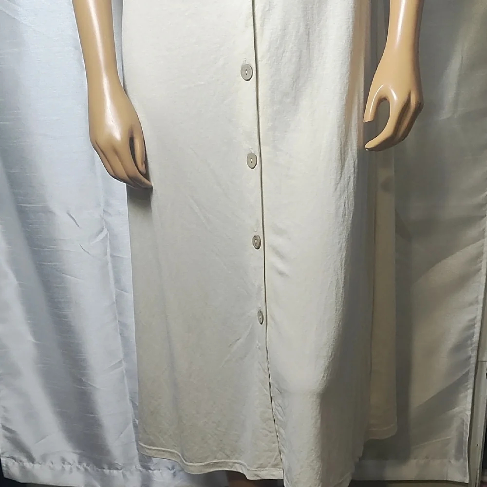 Chic‎ Cream Midi Dress with Belt